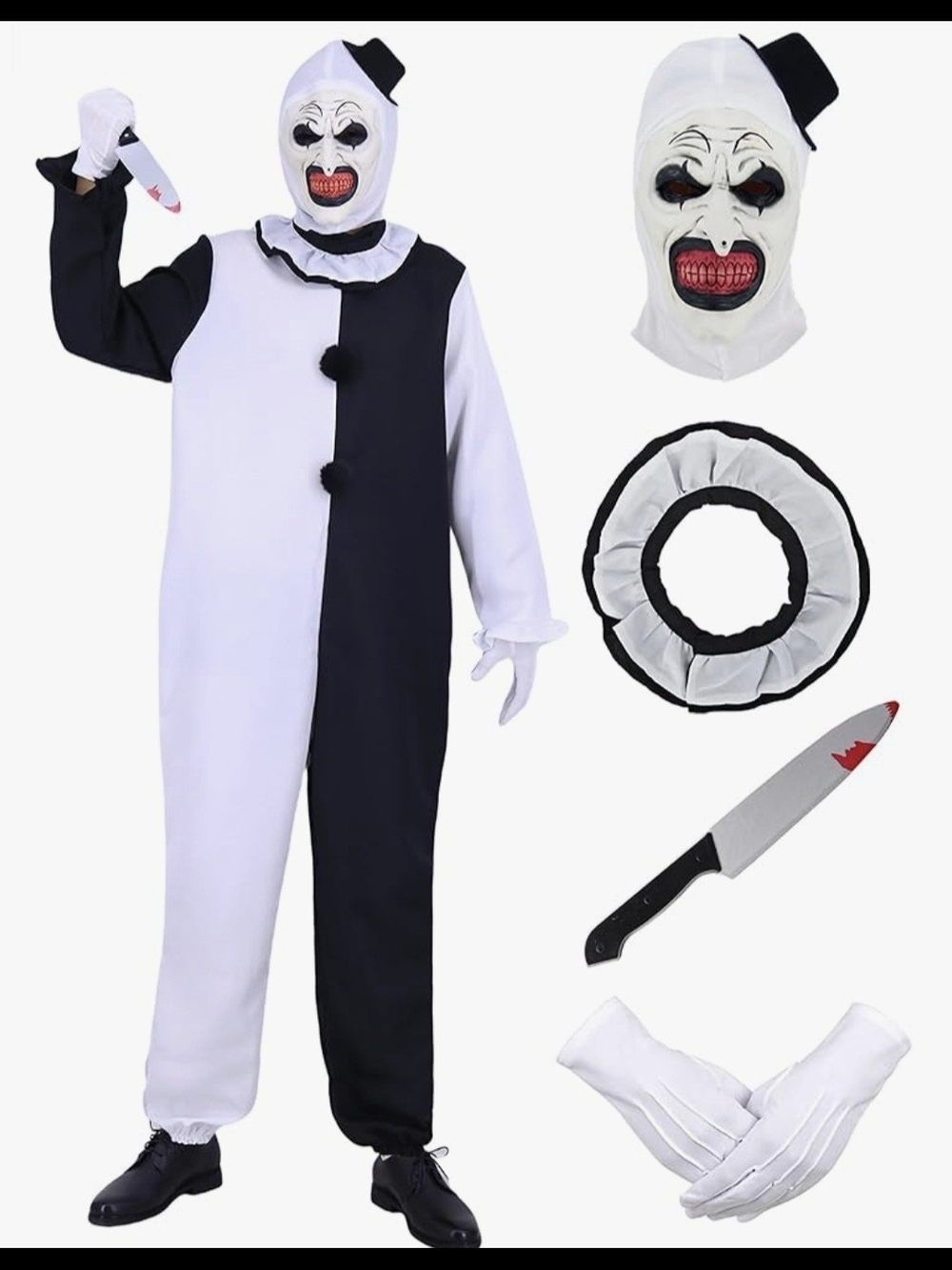Adult Unisex Clown Halloween Costume #1354
